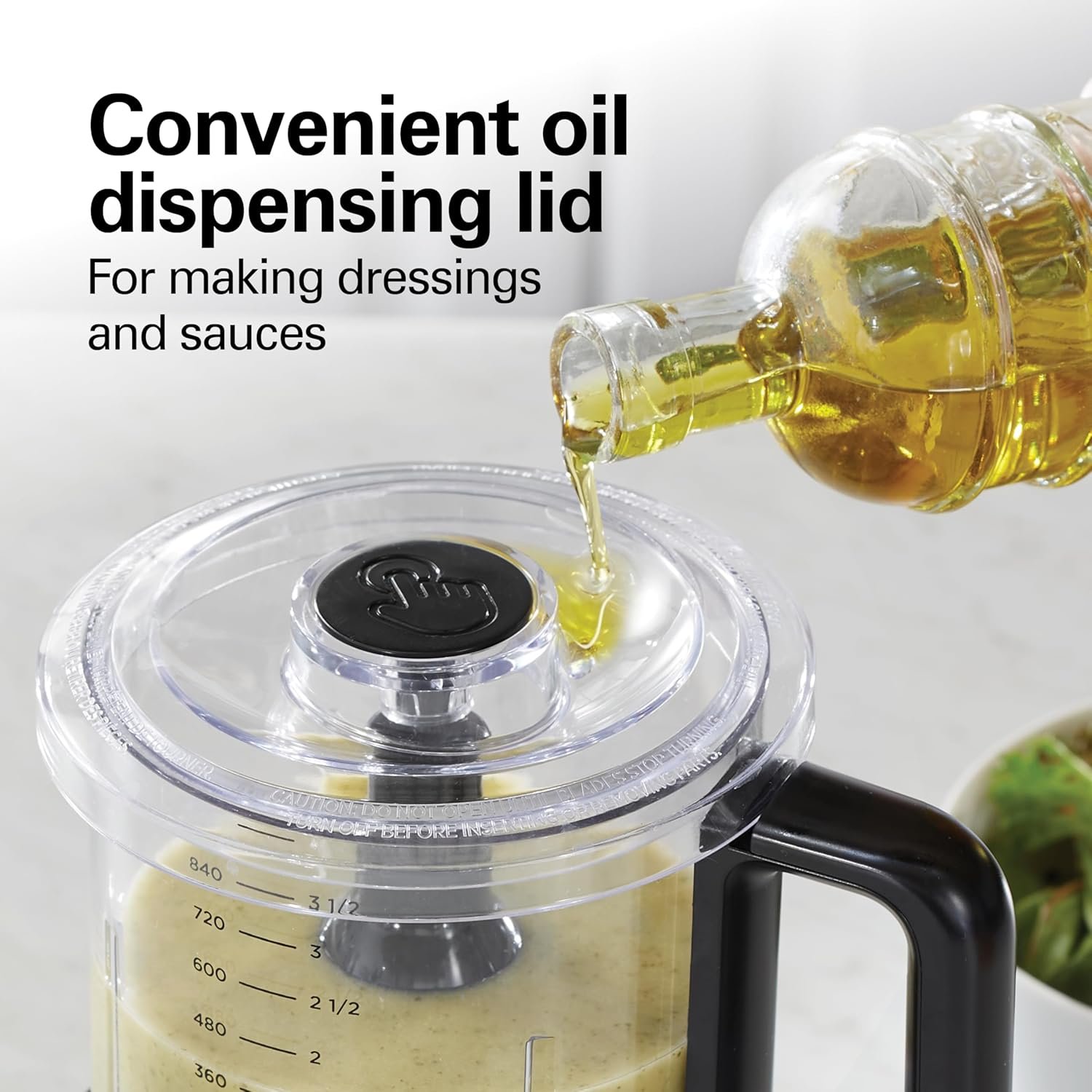 Hamilton Beach Powerful Cordless Mini Food Processor and Vegetable Chopper, 4 Cup Capacity, Fast Recharging, Includes Power Adapter, Chop, Puree, Emulsify, Grind, Dishwasher Safe Bowl, Black (72880) - Image 9