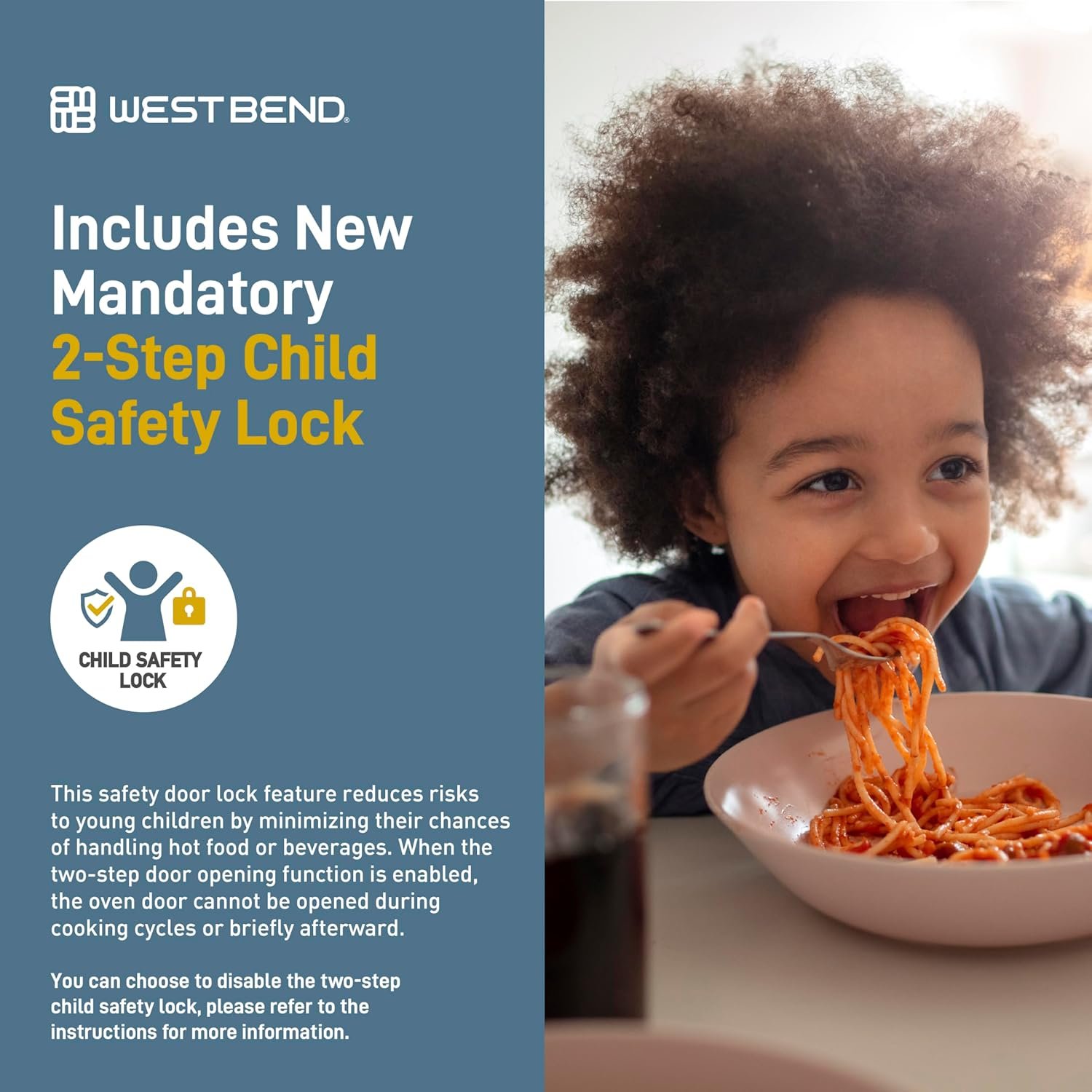 West Bend WBMW110W Microwave Oven 1000-Watts Compact with 6 Pre Cooking Settings, Time and Weight Defrost, Electronic Control Panel and Glass Turntable, White - Image 6