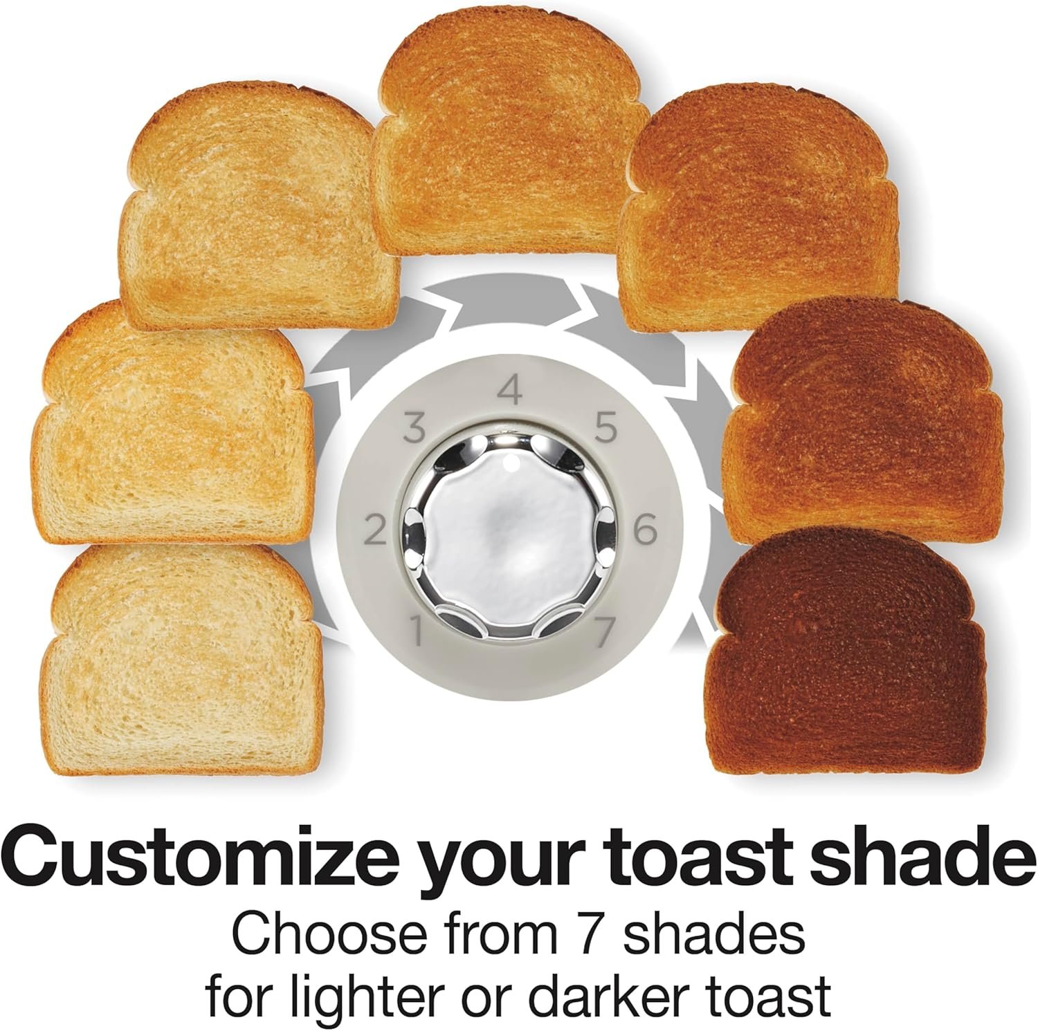 Proctor Silex Plastic 2 Slice Toaster, Bagel, Defrost & Cancel Buttons, Browning Control With 7 Shades, Auto Shutoff, Slide-Out Crumb Tray, Red (22661) - Image 5