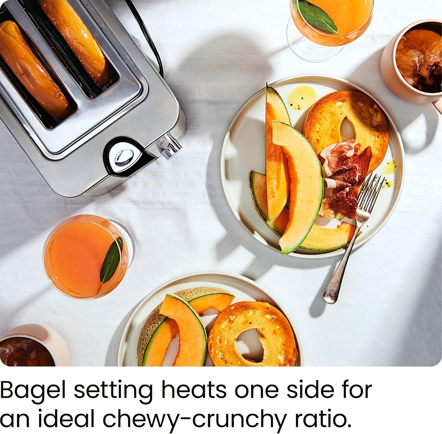 Chefman 2-Slice Digital Toaster, Pop-Up, Stainless Steel, Extra-Wide Slots For Bagels, Defrost, Reheat, Cancel Functions, Removable Crumb Tray - Image 7