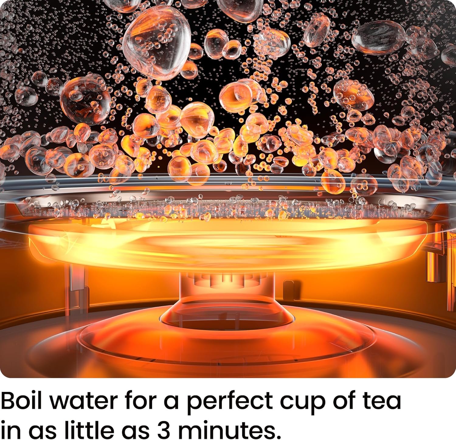 Chefman Gooseneck Electric Kettle, 0.8L Pour Over Tea Kettle for Coffee and Tea, One-Touch Operation, Boil-Dry Protection, Auto Shut-Off, Ultra-Fast Hot Water Boiler – Black - Image 3