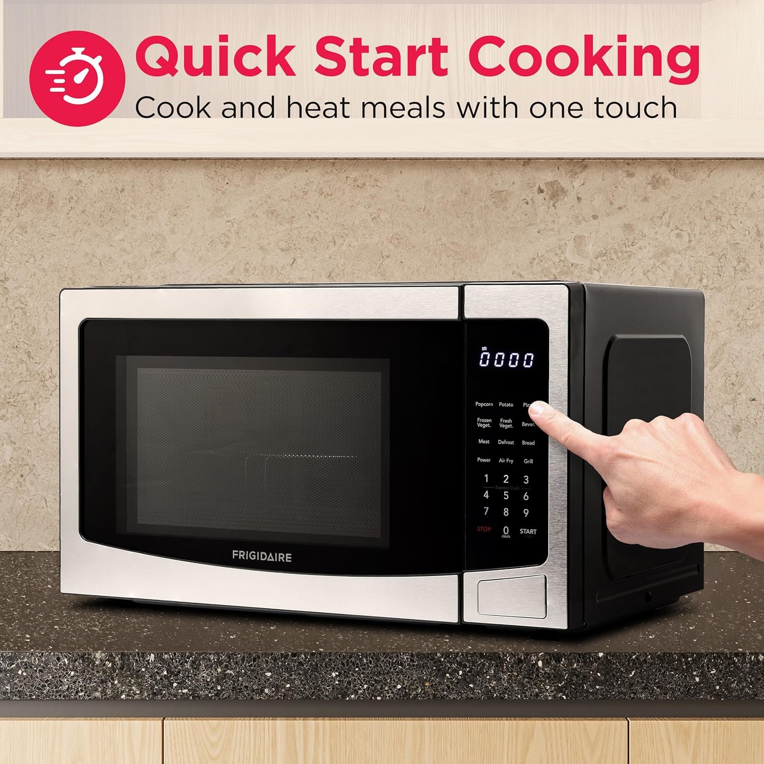 FRIGIDAIRE 1.2 cu ft Microwave, Digital Air Fryer, Convection Oven, Combo-Fry with XL Capacity, Stainless Steel Finish - Image 4